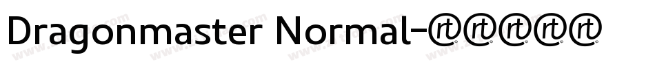 Dragonmaster Normal字体转换